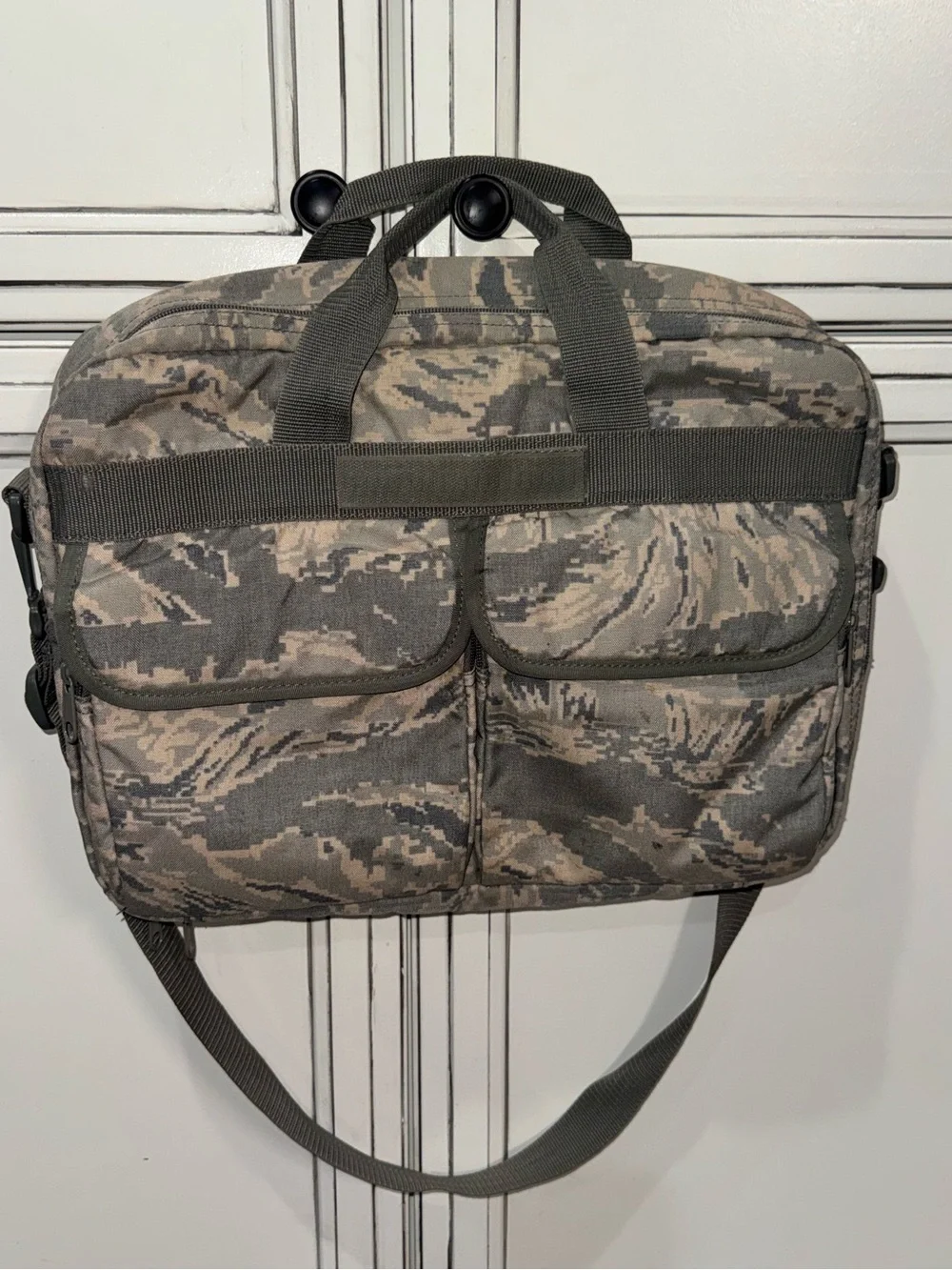 Vintage Flying Circle Bags AMU camo tactical bag briefcase military luggage